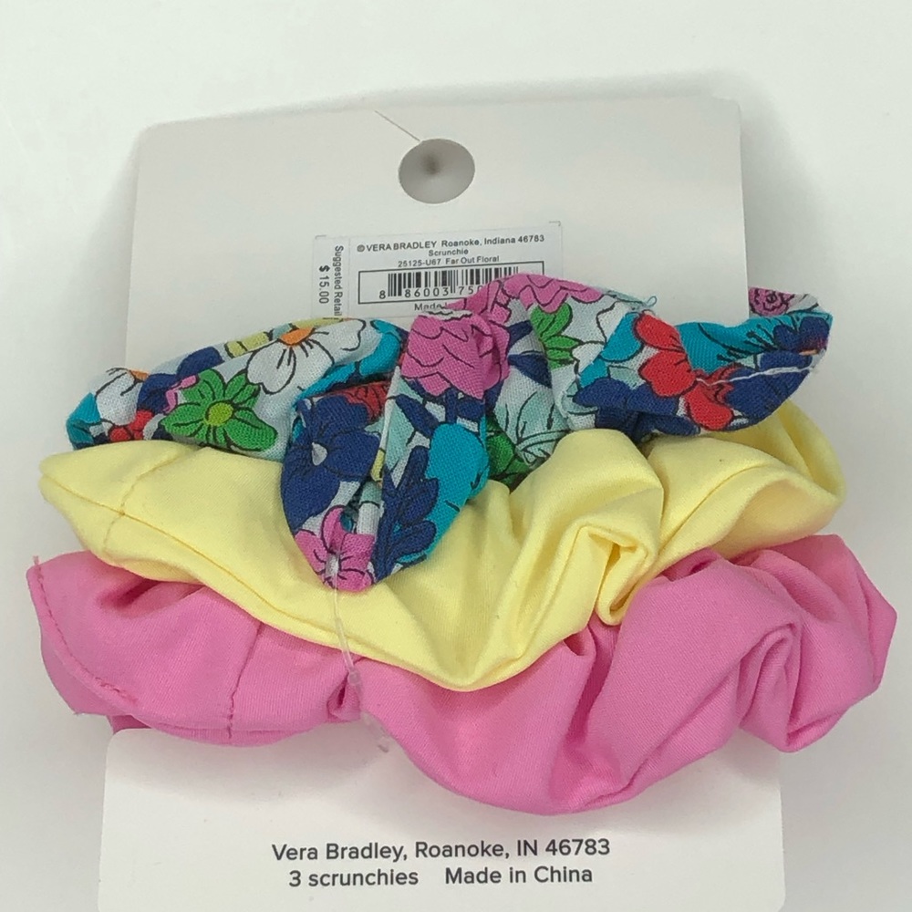 NWT Vera Bradley Hair Scrunchies